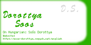 dorottya soos business card